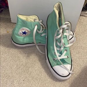 Mint colored converse